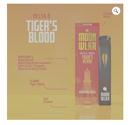 Delta 8 THC Disposable Vape | 2g | Tiger’s Blood