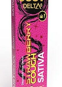 The Strawberry Cough Delta 8 THC Disposable Vape 1700mg is considered the best tasting flavor strain originates from Strawberry fields & haze.