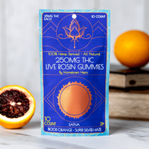 Delta-9 Live Rosin Gummies (Blood Orange)