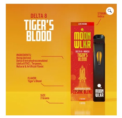 Delta 8 THC Disposable Vape | 2g | Tiger’s Blood