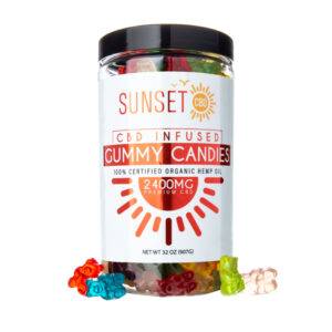 Broad Spectrum CBD Gummies – Gummy Bears – Sunset CBD