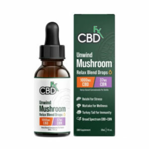 CBN + CBD Oil Tincture – Unwind Mushroom Blend – CBDfx