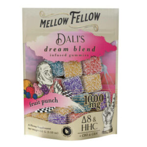 Dali’s Dream Blend Delta 8 THC Gummies with HHC + CBN + CBD + THC-P – Fruit Punch – Mellow Fellow