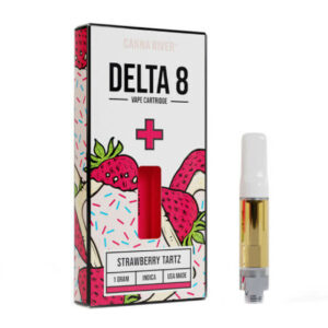 Delta 8 THC Cartridge – Strawberry Tartz – Indica 1g – Canna River