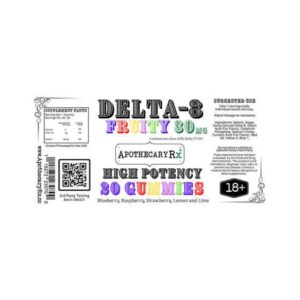 Delta 8 THC Gummies – Fruity Flavors – Apothecary Rx