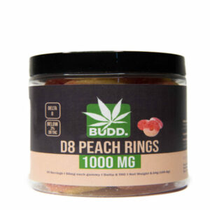 Delta 8 THC Gummies – Peach Rings – BUDD