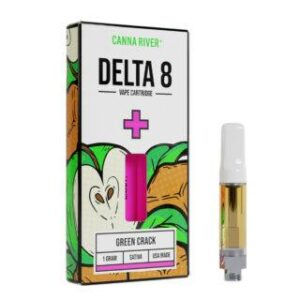 Delta 8 THC Vape Cartridge – Green Crack – Sativa 1g – Canna River