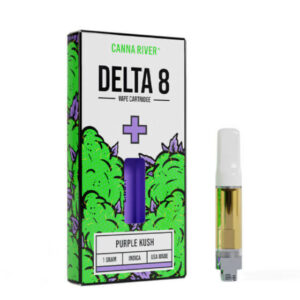 Delta 8 THC Vape Cartridge – Purple Kush – Indica 1g – Canna River