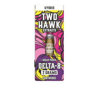 Delta 8 THC Vape Cartridge – Sugar Punch – Hybrid 2g – Two Hawk Hemp Co.
