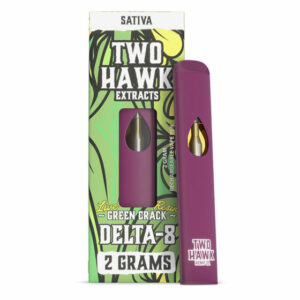 Delta 8 THC Vape Pen – Green Crack – Sativa 2g – Two Hawk Hemp Co.