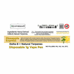 Delta 8 THC Vape Pen – Pineapple Express – Sativa 1g – Apothecary Rx