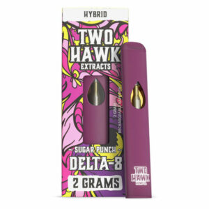 Delta 8 THC Vape Pen – Sugar Punch – Hybrid 2g – Two Hawk Hemp Co.