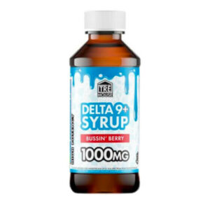 Delta 9 + Delta 8 THC Syrup – Bussin Berry – 1000mg – TRĒ House