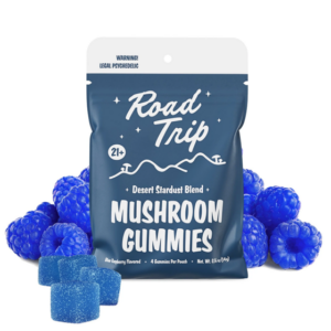 Desert Stardust Magic Mushroom Gummies – Blue Raspberry – Road Trip