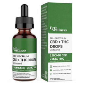 Full Spectrum CBD + THC Oil Tincture – Unflavored – Erth Wellness