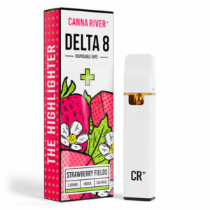 Highlighter Delta 8 THC Vape Pen – Strawberry Fields – Indica 2g – Canna River