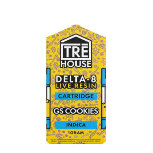 Live Resin Delta 8 Vape Cartridge – Girl Scout Cookies – Indica 1g – TRĒ House