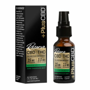 PlusCBD Oil – CBD & THC Tincture – Reserve Collection Oil – Dark Chocolate Mint – 750mg-3000mg
