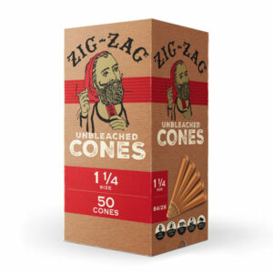 Pre Rolled Cones – Bulk 1 14 Size Mini Unbleached Cones – By Zig Zag