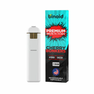 Premium Delta 11 THC Vape Pen with 11 HXY – Cherry Bonkers – Hyrbid 2g – Binoid