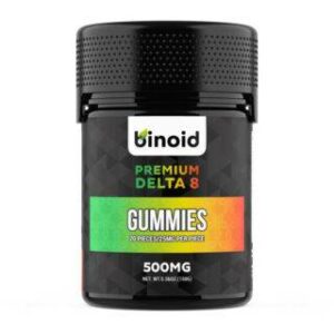 Premium Delta 8 THC Gummies – Mixed Fruit Flavors – Binoid