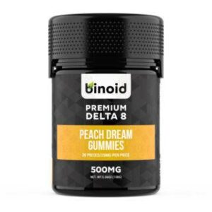 Premium Delta 8 THC Gummies – Peach Dream – Binoid