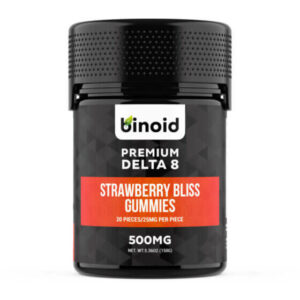 Premium Delta 8 THC Gummies – Strawberry Bliss – Binoid