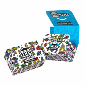 Premium Rolling Papers – TRĒ Roll Ups – 8m Roll wFilter Tips – Ultra Thin – TRĒ House