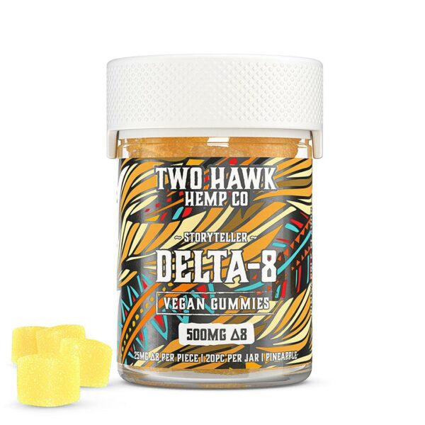 Storyteller Delta 8 THC Gummies – Pineapple – Two Hawk Hemp Co.