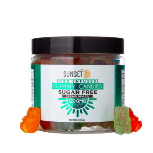 Sugar-Free Broad Spectrum CBD Gummies – Gummy Bears – Sunset CBD