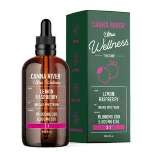 Ultra Wellness CBD Oil Tincture with CBG – Lemon Raspberry – Canna River
