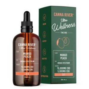 Ultra Wellness CBD Oil Tincture with CBG – Mango Peach – Canna River