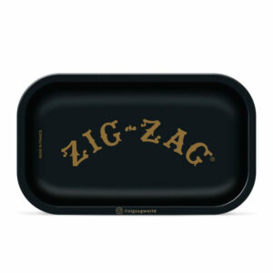 Weed Accessories – Rolling Tray – Small Black Rolling Tray – By Zig Zag