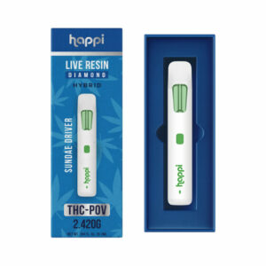 Weed Pen – Sundae Driver THC-POV Live Resin Diamond Blend Disposable – 2ml – By Happi