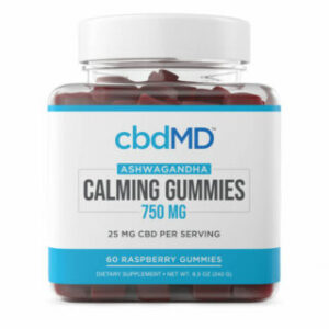 Broad Spectrum Calming CBD Gummies – Raspberry – cbdMD