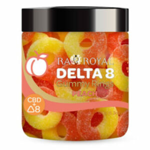 CBD + Delta 8 THC Gummies – Peach Rings – RA Royal CBD