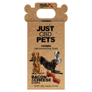 CBD Dog Treats – Bacon and Cheese Flavored – JustCBD