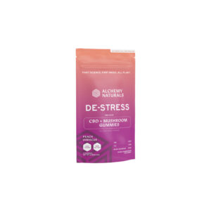 CBD Gummies for Stress with Adaptogenic Mushrooms – Peach Hibiscus – Alchemy Naturals