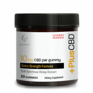 CBD Gummies – Full Spectrum Cherry Mango CBD Gummies – 10mg – by PlusCBD