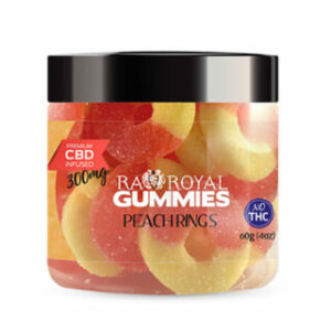 CBD Gummies – Peach Rings – RA Royal CBD