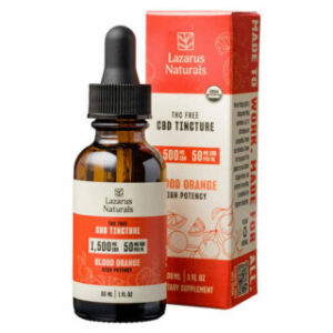 CBD Isolate Tincture – Blood Orange – Lazarus Naturals