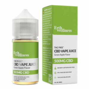 CBD Vape Juice – Green Apple – Erth Wellness