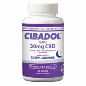 CBN + CBD Gummies for Sleep with Melatonin – Mixed Berry – Cibadol