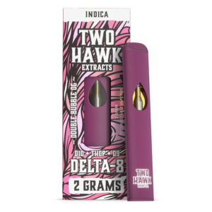 Delta 8 THC Vape Pen with D10 + THC-P – Double Bubble OG – Indica 2g – Two Hawk Hemp Co.