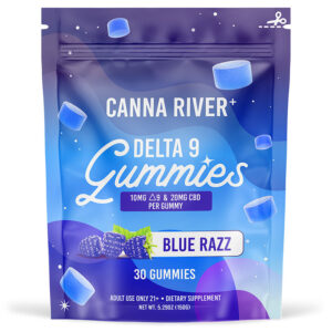 Delta 9 THC Gummies with CBD – Blue Razz – Canna River