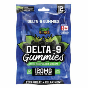 Delta 9 THC Gummies – Blue Raspberry Dream – Hemp Bombs
