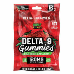 Delta 9 THC Gummies – Goji Berry Explosion – Hemp Bombs