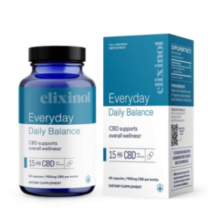 Elixinol – CBD Capsules – Full-Spectrum Daily Balance Capsules – 900mg