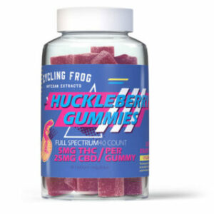 Full Spectrum CBD + Delta 9 THC Gummies – Huckleberry – Cycling Frog