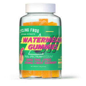 Full Spectrum CBD + Delta 9 THC Gummies – Watermelon – Cycling Frog
